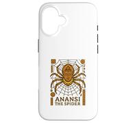 Custodia per iPhone 16 Anansi il ragno Storie Folklore di imbroglioni dell'Africa occidentale