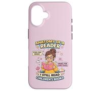 Custodia per iPhone 16 Anatomia di un lettore Amante del libro Leggere libri per bambini