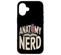 Custodia per iPhone 16 Anatomia Nerd Corpo Umano Studio Studente di Medicina