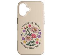 Custodia per iPhone 16 Anche nel caos sua grazia mi trova ancora cristiano floreale