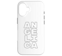 Custodia per iPhone 16 ANGELICA Personalized Retro Girls Custom ANGELICA Name