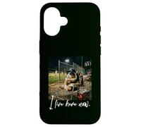 Custodia per iPhone 16 Angosciato, vivo qui adesso, HAMSTER PIG Baseball Cute
