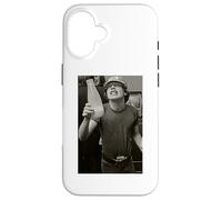 Custodia per iPhone 16 Angus Young ACDC Thunderstruck chitarrista di Dick Barnatt