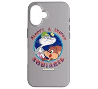 Custodia per iPhone 16 Animaniacs Slappy and Skippy Squirrel