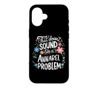 Custodia per iPhone 16 Annabel Personalized Cute Flower Girls Annabel Name