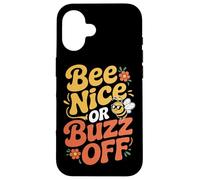 Custodia per iPhone 16 Ape Apicoltrice Bee Nice Or Buzz Off Apicoltrice Miele