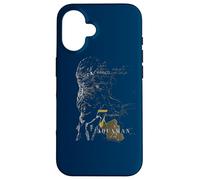 Custodia per iPhone 16 Aquaman Movie 7 Kingdoms Trench Sketch