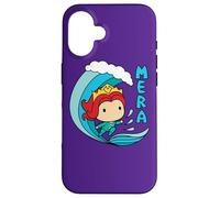 Custodia per iPhone 16 Aquaman Movie Chibi Mera and Mermaid Wave