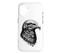 Custodia per iPhone 16 Aquila azteca Messicana Mesoamericana Tribale Antico Maya