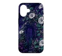 Custodia per iPhone 16 Arco Moonflower nel giardino di mezzanotte