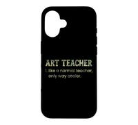 Custodia per iPhone 16 Art Teacher Like A Normal Teacher Only Way Cooler Dizionario