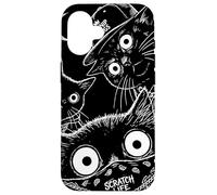 Custodia per iPhone 16 Arte urbana retrò Meow Gang Thug Cats Scratch Life