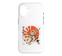 Custodia per iPhone 16 Astronauta giapponese Cosmic Wanderer Space Cat