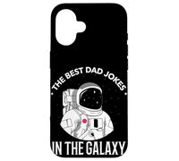 Custodia per iPhone 16 Astronauta Space Lover Le migliori battute di papà della galassia
