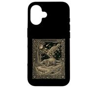 Custodia per iPhone 16 Astronomia della carta dei tarocchi dell'ornitorinco celeste