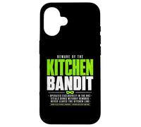 Custodia per iPhone 16 Attenzione al bandito della cucina Pickleball