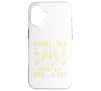 Custodia per iPhone 16 Attenzione, parlo molto del mio cane papà