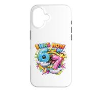 Custodia per iPhone 16 Avevo 6 anni Ora sono 7 Drip Six Seven 7th Birthday Ice Cream Drip