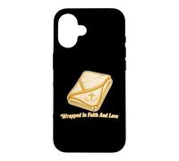 Custodia per iPhone 16 Avvolto nella fede e nell'amore Bibbia cristiana