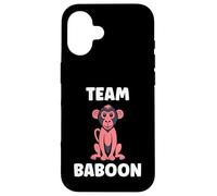 Custodia per iPhone 16 Baboons Animals Funny Little Baby Monkey team Baboon