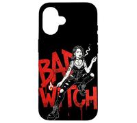 Custodia per iPhone 16 Bad Witch - Strega ribelle con estetica gotica urbana