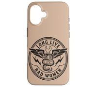 Custodia per iPhone 16 Bad Women Snake Pugnale Vintage Rebel Grafica
