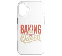 Custodia per iPhone 16 Baking Queen Crowned Chef Cute Baking Lover