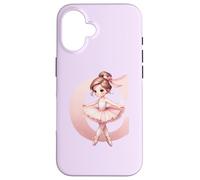 Custodia per iPhone 16 Ballerina Ragazza Danza Nome Prima Lettera C Ragazza Tutu Ballet