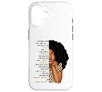 Custodia per iPhone 16 Bambini Black Pride Girls I Am Black Girl Magic Cheetah Leopard