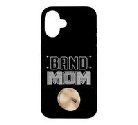 Custodia per iPhone 16 Band Mom, Marching Band Mama, la madre della simpatica suonatrice di piatti