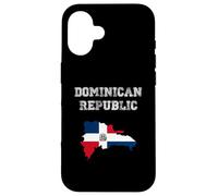 Custodia per iPhone 16 Bandiera della Repubblica Dominicana Destination Pride