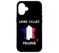 Custodia per iPhone 16 Bandiera Francia Distressed Valle della Loira Pride
