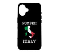 Custodia per iPhone 16 Bandiera Italia Distressed Pompei Pride
