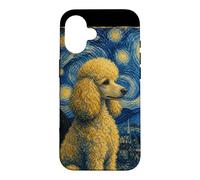 Custodia per iPhone 16 Barboncino Cielo Stellato Stile Van Gogh Uomini Donne Cane Mamma