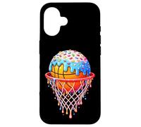 Custodia per iPhone 16 Basketball Ice Cream Drip Sport Player Men Women Kids