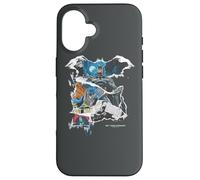 Custodia per iPhone 16 Batman 80th Anniversary Collage