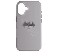 Custodia per iPhone 16 Batman Burned & Splattered