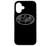 Custodia per iPhone 16 Batman Glass Hole Logo