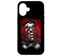 Custodia per iPhone 16 Batman Joker Blood in Hands