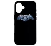 Custodia per iPhone 16 Batman v Superman Plated Bat Logo