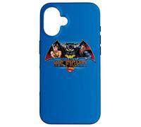 Custodia per iPhone 16 Batman v Superman Together We Fight