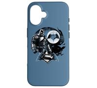 Custodia per iPhone 16 Batman v Superman Waiting and Protecting