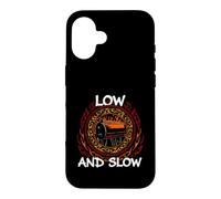 Custodia per iPhone 16 BBQ Pitmaster Low And Slow Offset Smoker Grilling