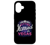 Custodia per iPhone 16 Bella sposarsi a Vegas Casino Jewel Crown