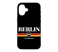 Custodia per iPhone 16 Berlin DE City Of Dreams Germany Flag Graphic Vintage Retro