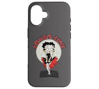 Custodia per iPhone 16 Betty Boop Halloween Zombie Love Air Vent Scena