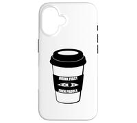 Custodia per iPhone 16 Bevi prima il caffè e poi pagaia in kayak