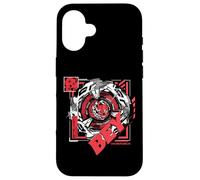 Custodia per iPhone 16 Beyblade X Robin Kazami Scythe Incendio