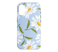 Custodia per iPhone 16 Bianco Daisy Floral Pattern Primavera Fiore Giardino