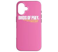 Custodia per iPhone 16 Birds of Prey White and Yellow Horizontal Logo